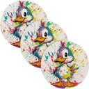 Cute Pet Duck Doodle Art 3 Pcs Kitchen Trivet for Crock Pot 15in Dish Holder House Decor