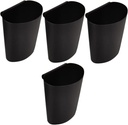 PRETYZOOM 4pcs Hanging Storage Buckets Plastic Organizer Baskets for Cart Trash Can and Sundries Storage Space Saving Practical Containers for Home Salon Kitchen and Living Use