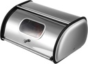 Bread Holder Windowed Lid Organizing Bread Box Stainless Steel Kitchen Supply Fresh Storage
