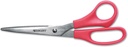 Westcott 40618 Value Line Stainless Steel Shears, 8-Inch Long, Red