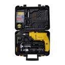 STANLEY SDH600KP-IN 600W 13mm CORDED HAMMER DRILL MACHINE & HAND TOOL KIT for Home, DIY & Professional Use (120-PIECES) - INCLUDES Hammer Drill,Plier,Hammer,Measuring Tape & Drill Bits,1Year Warranty