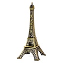 Oblivion Antique Eiffel Tower Statue 13 Cm – Vintage Paris World Famous Building Showpiece, Gold Metal Decor for Desk, 3D Miniature Craft, Wedding Gift, Table Stand, Cabinet Ornament (Pack of 1)