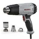 BUILDSKILL Dual Temperature High Speed 2000W Heat Gun | 350°C & 600°C | 300-500 L/Min | Flat & Reducer Nozzle 23mm & 45mm | New Hands Free Design| Copper Motor | TPR Grip | ABS Body | 1.8M Cord