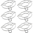 Unify 6 Pieces Stainless Steel Trivets Hot Pot Mat Stand for Kitchen Utensil Vessel Holder/Dining Table/Cooker Ring/Cooling Steaming Rack Stand/Round Pads Holder Cookware Fit