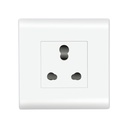 Wipro Northwest (Nowa) Switch Combo of 2M Plate + 16A 3Pin Socket- White (Kit 4)