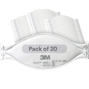 3M Aura Particulate Respirator 9205+, N95, Individually Wrapped, 3 Panel Flat Fold Design Allows for Facial Movements