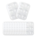 16PCS White Plastic Paint Trays - Essential for Painting Parties, DIY Crafts, and Art Painting