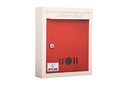 Metal Mail Box Letter Box for Home and Gate Office Wall Mount Box Red & ivery Size (11 * 9 * 3 inch)