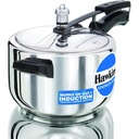 Hawkins 4 Litre Pressure Cooker, Stainless Steel Inner Lid Cooker, Induction Cooker, Silver (Hss40), 4 Liter
