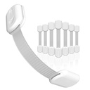 SKYLA HOMES Cabinet Strap Locks for Baby Proofing, 8 Pack, White
