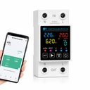 Blackt Electrotech BT720WP Smart Wi-Fi Over/Under Voltage Protector Energy Meter (AC 100-240V, 1-63A) with Leakage Protection, Remote Control & Power Monitoring Smart Life App
