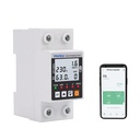 Intelligent Energy Meter WiFi AC 63A 80-300V Leakage Intelligent Earth on Voltage Protection Relay Device Switch Circuit Breaker Power KWh Meter Smart Life 230V- HIVAGI