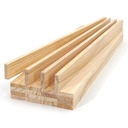 Wood Strips Slats Square Wooden Dowels for Crafts 1/4"x 1" x 15", 20 PCS Wood Trim Planks for Wall, Wooden Sticks for Crafting, Unfinished Pine Lumber Pieces for Woodworking Models Making Dollhouses