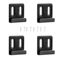 4pcs Heavy Duty Mirror Hanging Kit, Heavy Mirror Mounting Hardware Mirror Clips for Wall Mounting, Wide Channel Mirror Hanger for The Wall Mirror Hooks with Screw for Frameless Mirror