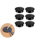 Preptep 6 PCS Desk Grommet 2 Inch/50mm Flexible Silicone Cable Cord Grommet Eight-petaled Hole Covers for Cords Desk Hole Grommet for Managing and Hiding Cable Cord