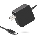 65W USB C Power Adapter, Fiattigear Type C Power PD Wall Fast Charger Compatible with Mac Book Pro, Dell Latitude, Lenovo, Huawei Matebook, HP Spectre, Acer Chromebook and Any Laptops or Smart Phones1