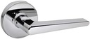 Taymor Equinox Round Rosette Interior Door Lever, Modern Style