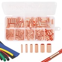 Serplex® 250 Pcs Copper Wire Terminal Connectors with Heat Shrink Tubes