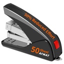 AFMAT ES10 Stapler for Desk, 50 Sheet Effortless Desktop Stapler Staple with One Finger, Portable Ergonomic Handheld Staplers Heavy Duty, Built-in Remover, Space Save Size, Good for Home & Office