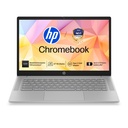 HP Chromebook 14, MediaTek Kompanio 540 (4GB LPDDR5, 128GB UFS) HD, Anti-Glare, Micro-Edge, 14''/35.6cm, ChromeOS, 100 GB One(1yr), Modern Gray,1.35kg, nm0004MU, HD Camera w/Shutter Laptop