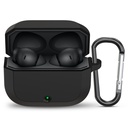 Sounce Protective Case Cover Compatible with OnePlus Nord Buds 3r TWS Earbuds Soft Silicone Shock Absorbing Full Body Protection Visible LED Indicator Anti Dust Port Plug Secure Precision Fit (Black)