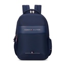 Tommy Hilfiger Joshua Polyester Unisex 15 Inch Laptop Backpack - Navy | 21 Ltr Capacity| Padded & Adjustable Strap | Water Resistant | 3 Compartment | Water Bottle Holder | USB Cable holder Pocket