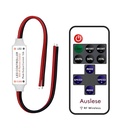 Mini RF LED Dimmer Wireless Remote Controller with Wire for Single Color Strip Light 5v 12v 24v DC 12A Brightness Control for 2835 3528 5050 LED Lights