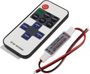 Mini RF LED Dimmer With Jack 5V 12V 24V DC Single Color Light Controller 11 Key Wireless Remote 12A Brightness Speed Adjustable for 2835 3528 5050 LED Strip