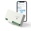 AZIOT 7 Node IO 1 Way Smart Toggle Switch,6 Normal Loads + 1 x 16A Heavy Load,WiFi + Bluetooth,Dual Power Input (Inverter & Raw),Timer Function,Voice Control with Alexa & ,Made in India