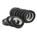 Lichamp 10 Pack Black Painters Tape 1 inch, Medium Adhesive Black Masking Tape Bulk Multi Pack, 1 inch x 55 Yards x 10 Rolls (550 Total Yards)