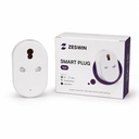 Volt One 16A Smart Plug Wi-Fi Enabled Heavy Duty Socket with Energy Monitoring and App Control Compatible with Alexa and Home Ideal for AC Geyser and Heavy Appliances White