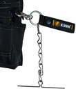 KUNN Electrical Tape Holder, Dual-Use Thong, Enhanced Fast Holder Chain for Tool Belt With Keyring, Snap Loop and Button