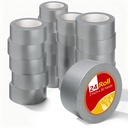 Eliamo 24 Pack Duct Tape, 2 Inch X 720 Yards Heavy Duty Waterproof Silver Duct Tape Bulk, Strong, Easy Tear, No Residue for Indoor Outdoor Repairs, DIY, Crafts