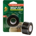 Duck Brand Wrap-Fix Self-Fusing Repair Tape, 1 in x 10 Feet, Black, 1 Roll
