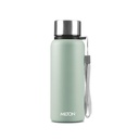 MILTON Brim 600 Stainless Steel Water Bottle 560 ml, Single Walled, ISI Certified I Leak Proof Lid, Rust Proof I For School, Office, Gym I Light Green