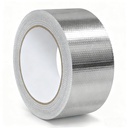 2" x 66 Ft Aluminum Foil Tape, 5.91 mil - Heavy Duty Heat Shield & Thermal Insulation Fiberglass Tape for HVAC Ductwork, Metal Ducts, Dryer Vents, AC Pipes, Exhaust Repair