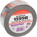 3M Venture Tape UL181B-FX Polypropylene Duct Tape 1599B, Silver, 48 mm x 109.7 m, 3 mil (Pack of 1)