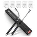 RERANT Gas Lighter for Kitchen Use | C-Type Rechargeable Electric Lighter Stove & Candle Lighter with USB Charging Port | 1 Year Warranty | 400 Uses in Single Charge (Pack of 1)(5 Adhesive Hooks Free)
