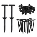 STHIRA 50Pcs Nylon T-Type Push Mount Cable Ties for Automotive Panels
