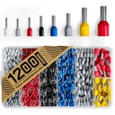 BAURIX® Ferrules Set of 1200 - Insulated 0.5-10mm²