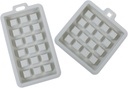 ABOOFAN 2pcs Rectangle Silicone Waffle Mold for Baking Cake Molds Square Waffle Maker Easy Demold