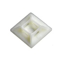 Nylon Cable Zip Tie Mounts, Self-Adhesive Tie Mount for Wire Alightment Arrangement DIY Works (25mm X 25mm) Pack of 100 Pc