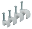 MorningVale Webshoppers Wire Fastener Circle Cable Clips with 6 mm Diameter, Set of 200 Pieces