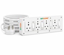 BITCORP 6A Extension Board 4 Socket 4 Switch, 2000W, 3M 1.5mm ISI Certified Wire