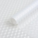 Niwlix (45 cm x 3 M Roll) Anti Slip Kitchen Cabinet Drawer Shelf Mat Liner Sheets Floral Shelf Liners for Kitchen Shelves, Cupboard Sheets,Fridge Mats, Super Strong EVA, Water Resistant (White)