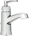 Moen Conway Chrome One-Handle Single Hole or Centerset Bathroom Faucet with Drain Assembly, WS84923