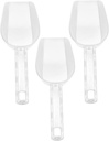 PRETYZOOM 3pcs Ice Shovel Acrylic Ice Scoop Food Scoop Thickened Acrylic Shovel Hand-friendly Handle Design