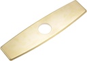 uxcell 10 Inch Hole Cover Deck Plate Escutcheon for 1 or 3 Hole Bathroom or Kitchen Sink Faucet, Oval Faucet Escutcheon, Brushed Gold
