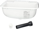 LaSalle Bristol 16186PW 12" x 15" x 6" White Plastic Sink