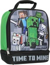 Minecraft Time to Mine Dual Compartment Insulated Lunch Box Tote